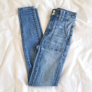 American Eagle Outfitters Super‎ Stretch Jegging Jeans Women's 00R Blue Denim